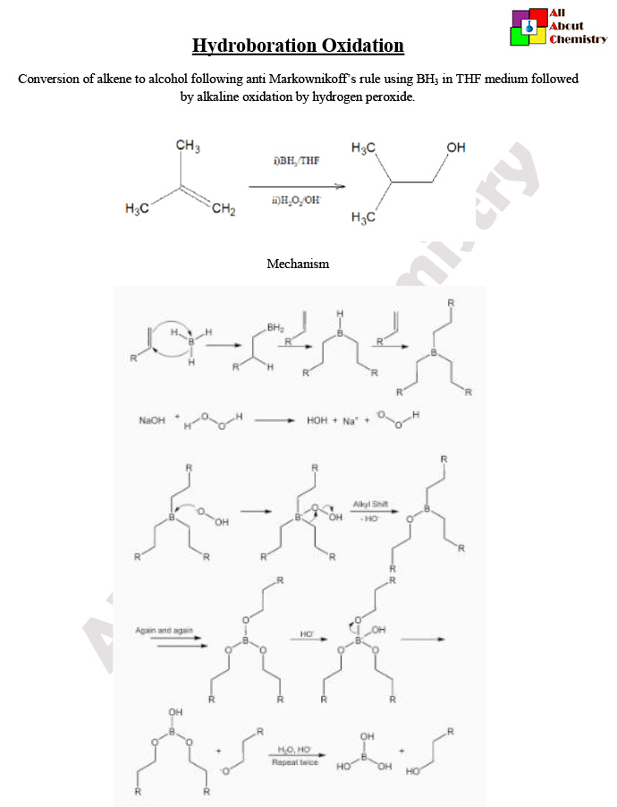 Hydroboration Oxidation