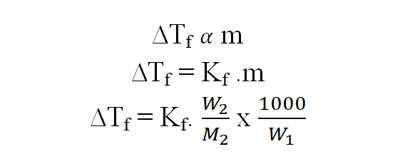 Depression of freezing point