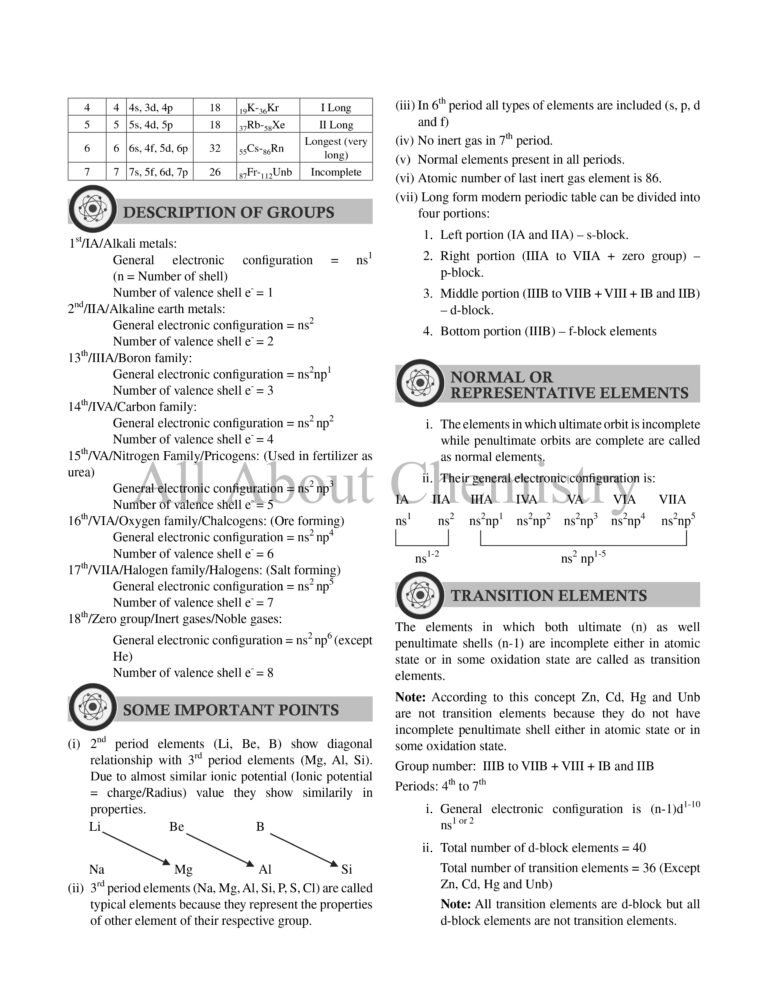 Classification of Elements and Periodicity in Properties ALL ABOUT ...