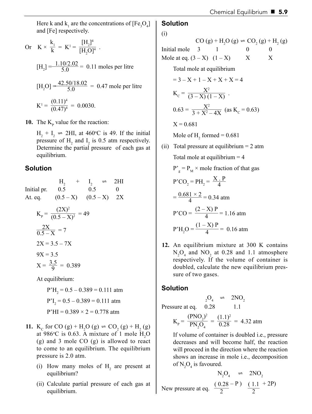 Chapter Equilibrium Isc Notes EQUILIBRIUM CLASS 11 NOTES|ISC|CBSE|Biswajit Das ALL ABOUT CHEMISTRY