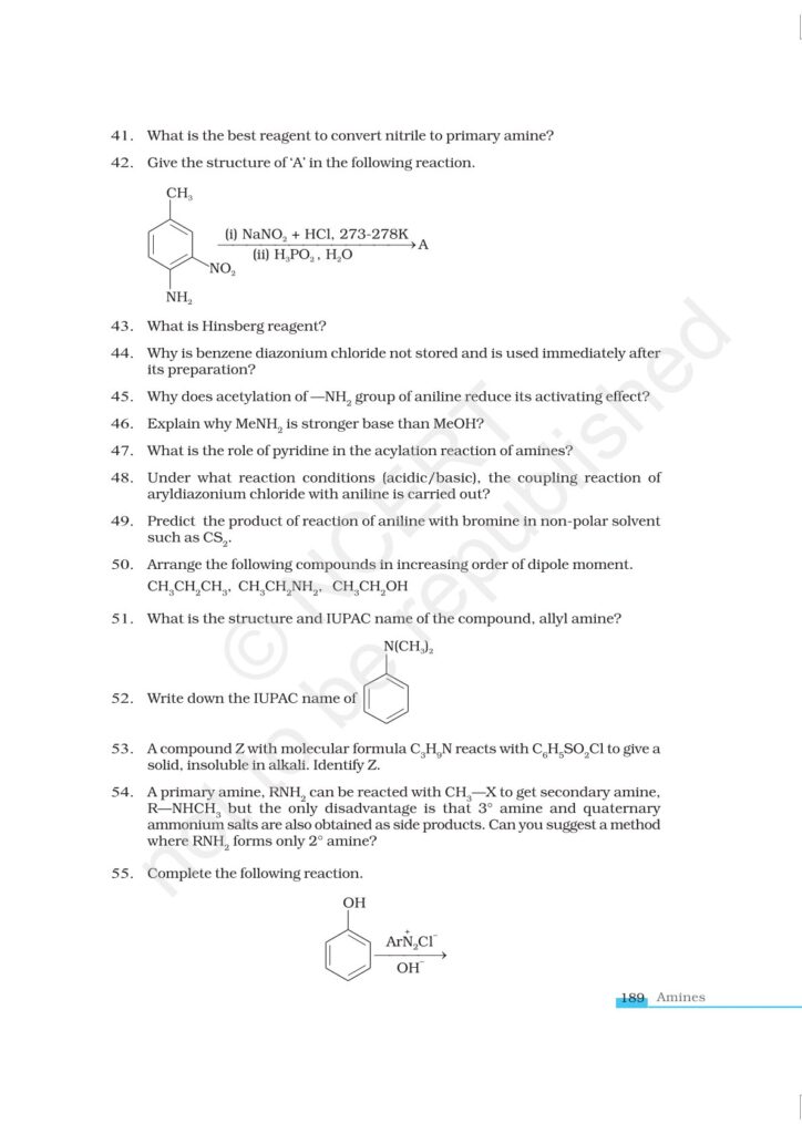 Organic Compounds Containing Nitrogen Class 12 NCERT Exemplar|CBSE|Biswajit Das
