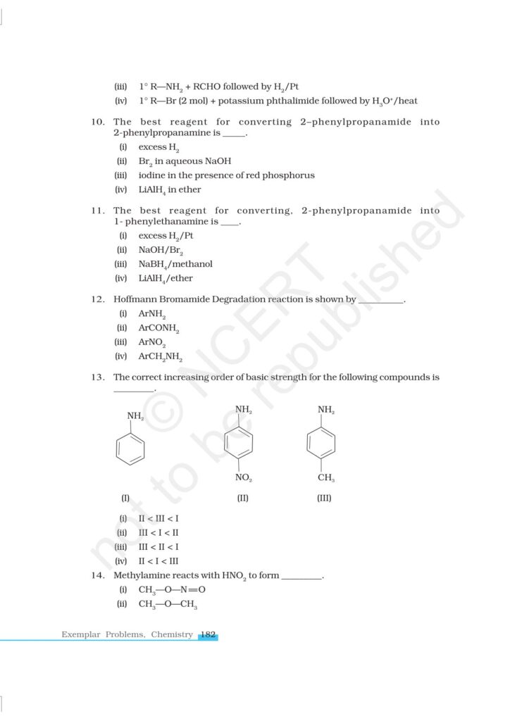 Organic Compounds Containing Nitrogen Class 12 NCERT Exemplar|CBSE|Biswajit Das
