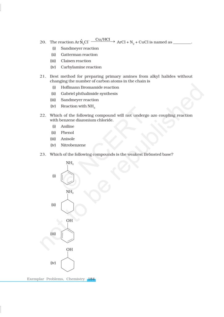 Organic Compounds Containing Nitrogen Class 12 NCERT Exemplar|CBSE|Biswajit Das
