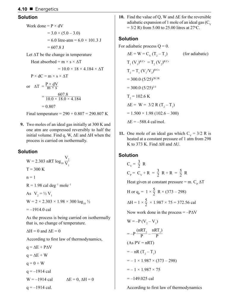 Thermodynamics Class 11 Notes |Biswajit Das