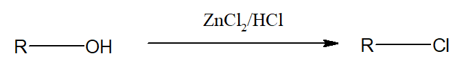 Preparation of alkyl halide from alcohol